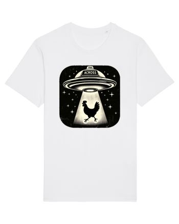 How did the chicken cross the road White