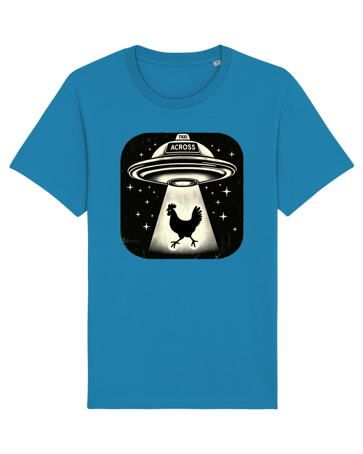 Tricou mânecă scurtă Unisex Rocker Azur