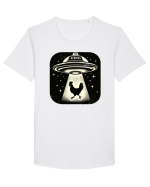 How did the chicken cross the road Tricou mânecă scurtă guler larg Bărbat Skater