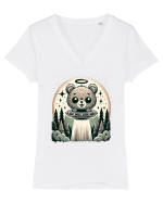 Choose the bear Tricou mânecă scurtă guler V Damă Evoker