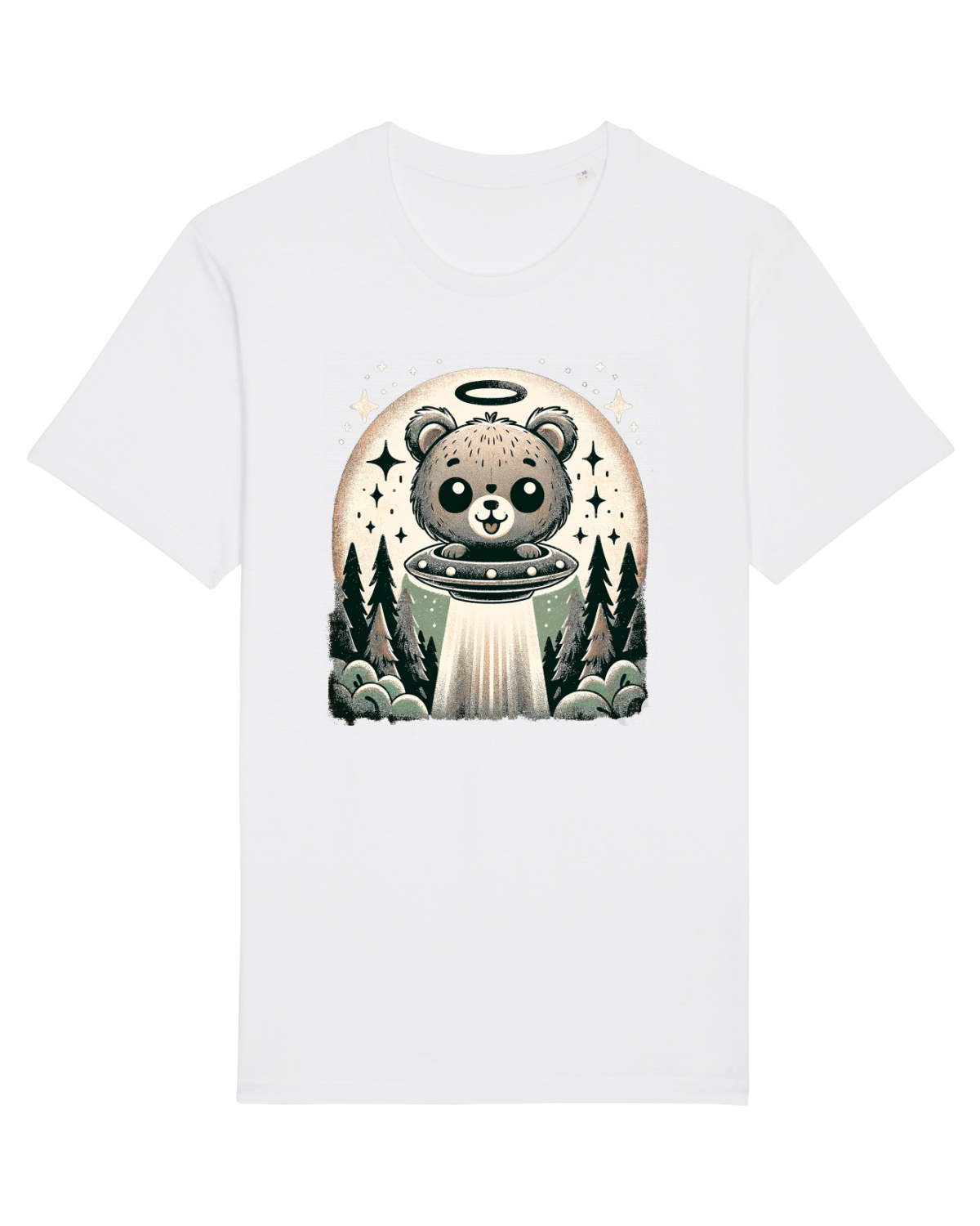 Tricou mânecă scurtă Unisex Rocker White