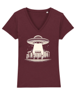 Stongenge Tricou mânecă scurtă guler V Damă Evoker