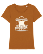 Stongenge Tricou mânecă scurtă guler larg fitted Damă Expresser