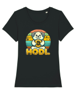 HODL crypto retro life Tricou mânecă scurtă guler larg fitted Damă Expresser