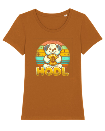HODL crypto retro life Roasted Orange