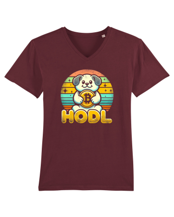 HODL crypto retro life Burgundy