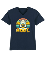 HODL crypto retro life Tricou mânecă scurtă guler V Bărbat Presenter