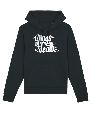 Wings of Death - grunge white Black