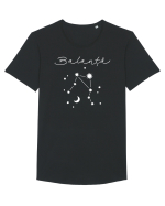 Zodiacal - Constelație Zodia Balanță Tricou mânecă scurtă guler larg Bărbat Skater