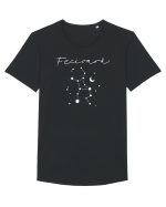 Zodiacal - Constelație Zodia Fecioară Tricou mânecă scurtă guler larg Bărbat Skater
