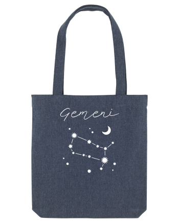 Zodiacal - Constelație Zodia Gemeni Midnight Blue