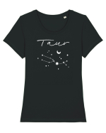 Zodiacal - Constelație Zodia Taur Tricou mânecă scurtă guler larg fitted Damă Expresser