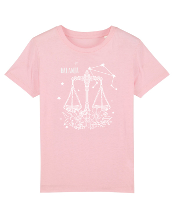 Zodiac Floral - Zodia Balanță - pt culori inchise Cotton Pink