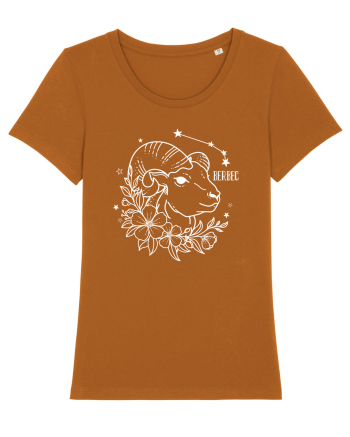 Zodiac Floral - Zodia Berbec - pt culori inchise Roasted Orange