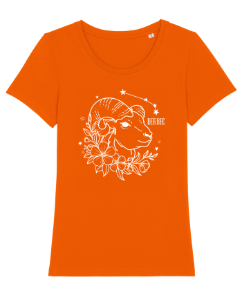 Zodiac Floral - Zodia Berbec - pt culori inchise Bright Orange