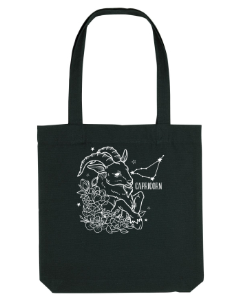 Zodiac Floral - Zodia Capricorn - pt culori inchise Black