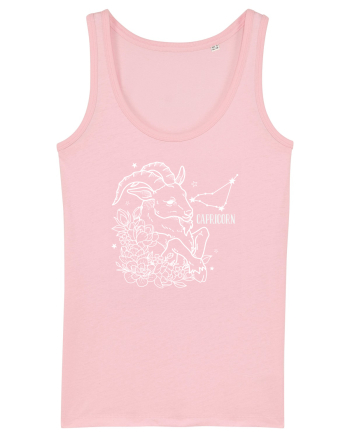 Zodiac Floral - Zodia Capricorn - pt culori inchise Cotton Pink