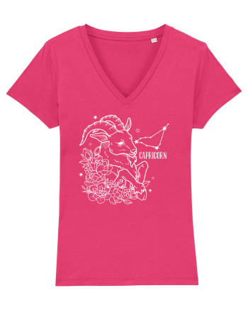 Zodiac Floral - Zodia Capricorn - pt culori inchise Raspberry