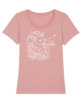 Zodiac Floral - Zodia Capricorn - pt culori inchise Canyon Pink
