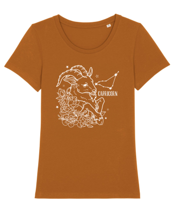Zodiac Floral - Zodia Capricorn - pt culori inchise Roasted Orange