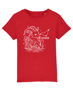 Zodiac Floral - Zodia Capricorn - pt culori inchise Tricou mânecă scurtă  Copii Mini Creator