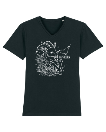 Zodiac Floral - Zodia Capricorn - pt culori inchise Black