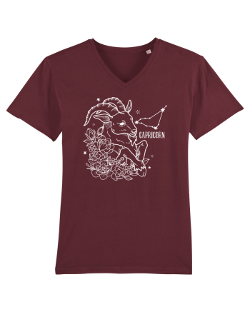Zodiac Floral - Zodia Capricorn - pt culori inchise Burgundy