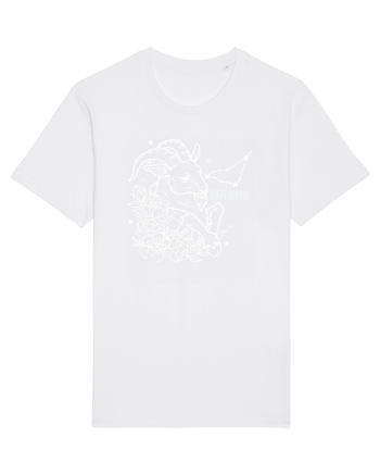Zodiac Floral - Zodia Capricorn - pt culori inchise White