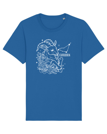 Zodiac Floral - Zodia Capricorn - pt culori inchise Royal Blue