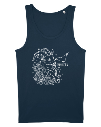 Zodiac Floral - Zodia Capricorn - pt culori inchise Navy