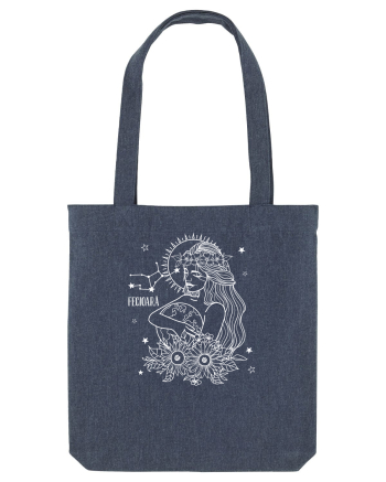 Zodiac Floral - Zodia Fecioară - pt culori inchise Midnight Blue
