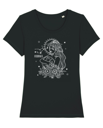 Zodiac Floral - Zodia Fecioară - pt culori inchise Black