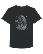 Zodiac Floral - Zodia Fecioară - pt culori inchise Tricou mânecă scurtă guler larg Bărbat Skater