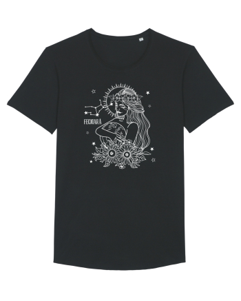 Zodiac Floral - Zodia Fecioară - pt culori inchise Black