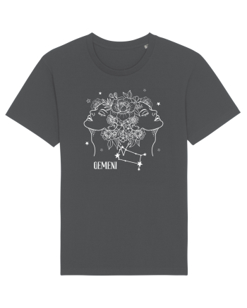 Zodiac Floral - Zodia Gemeni - pt culori inchise Anthracite