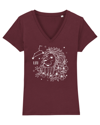 Zodiac Floral - Zodia Leu - pt culori inchise Burgundy