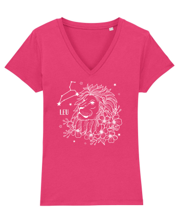 Zodiac Floral - Zodia Leu - pt culori inchise Raspberry