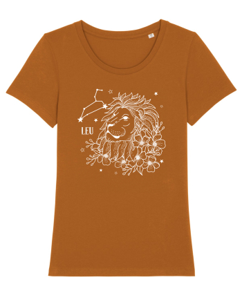 Zodiac Floral - Zodia Leu - pt culori inchise Roasted Orange
