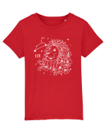 Zodiac Floral - Zodia Leu - pt culori inchise Tricou mânecă scurtă  Copii Mini Creator