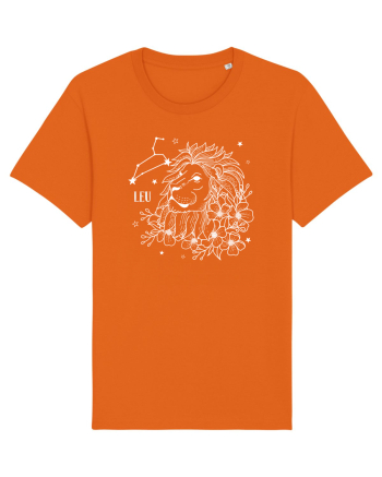 Zodiac Floral - Zodia Leu - pt culori inchise Bright Orange
