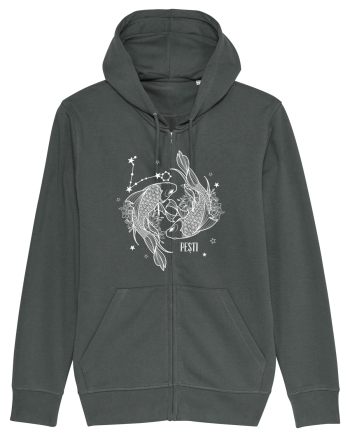 Zodiac Floral - Zodia Pești - pt culori inchise Anthracite