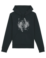Zodiac Floral - Zodia Pești - pt culori inchise Hanorac Unisex Drummer