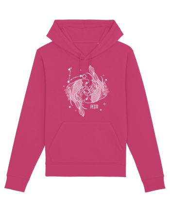 Zodiac Floral - Zodia Pești - pt culori inchise Raspberry