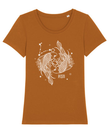Zodiac Floral - Zodia Pești - pt culori inchise Roasted Orange