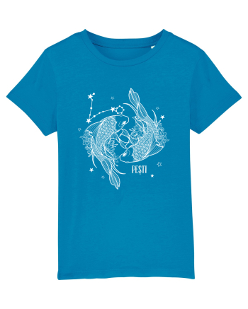 Zodiac Floral - Zodia Pești - pt culori inchise Azur