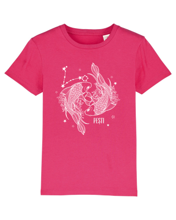 Zodiac Floral - Zodia Pești - pt culori inchise Raspberry