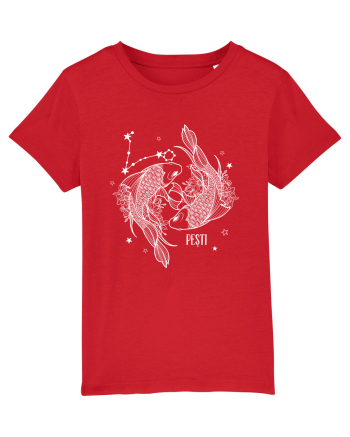 Zodiac Floral - Zodia Pești - pt culori inchise Red