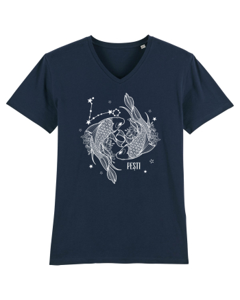 Zodiac Floral - Zodia Pești - pt culori inchise French Navy