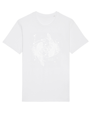 Zodiac Floral - Zodia Pești - pt culori inchise White
