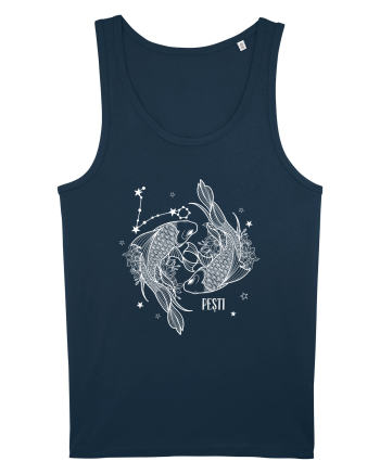 Zodiac Floral - Zodia Pești - pt culori inchise Navy
